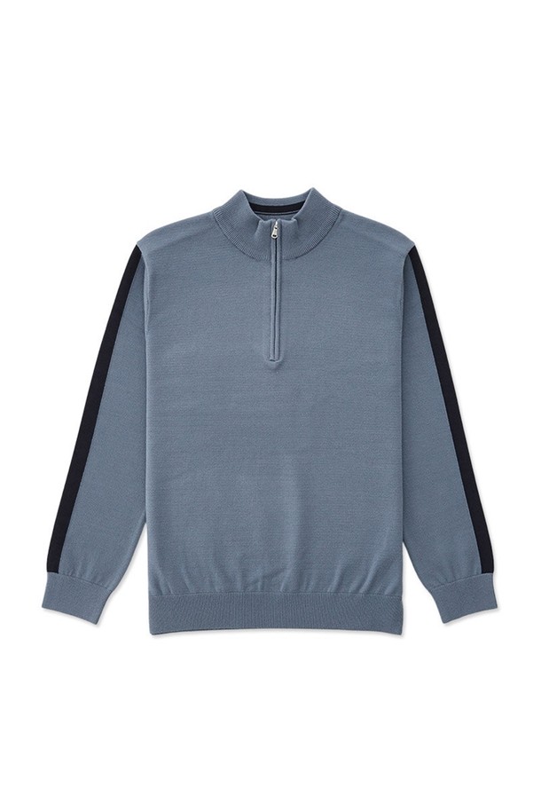 [DIEMS by STCO] 골프 스타일 하프 집업 니트 (블루)는 남성 골프 및 일상용으로 적합한 상의입니다. 봄, 가을 시즌에 어울리는 레귤러핏의 긴소매 니트 스웨터로, 스포티하고 캐주얼한 스타일을 연출합니다. 하프넥과 하프 집업 디자인으로 세련된 느낌을 더했으며, 미니멀한 디자인으로 다양한 하의와 매치하기 좋습니다. 시원한 블루 컬러가 필드 위에서도, 일상에서도 산뜻한 분위기를 선사합니다.
