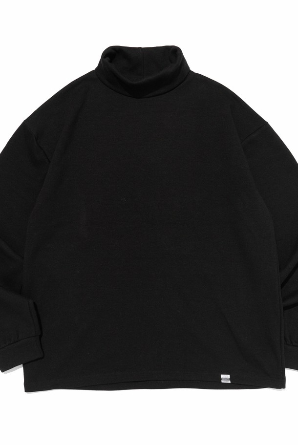 CARGOBROS - 긴팔티셔츠 - CB OVER TURTLE-NECK T-SHIRT (BLACK)