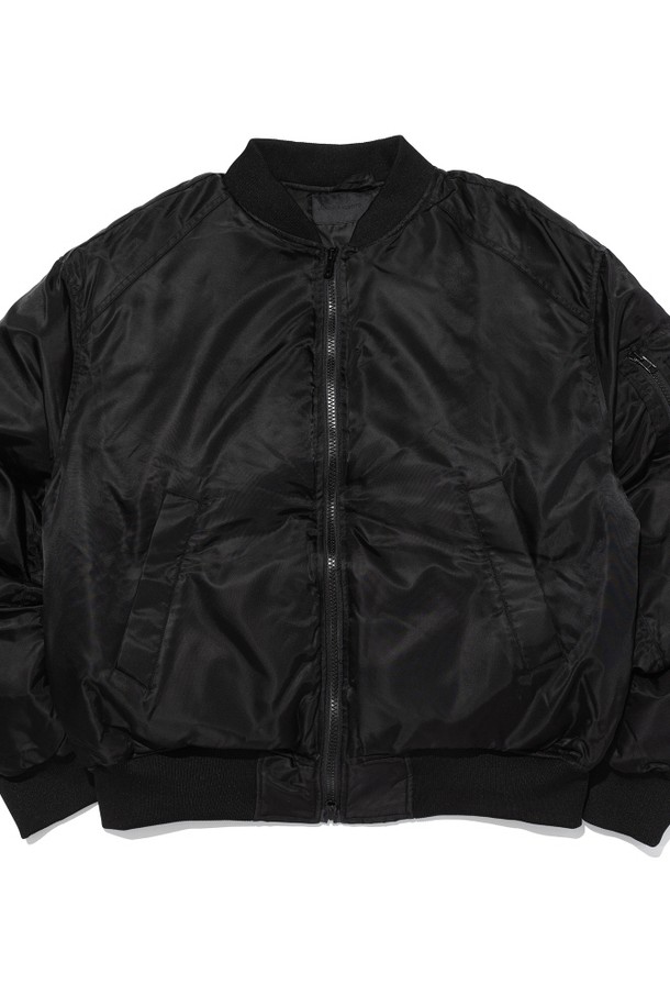 CARGOBROS - 블루종/점퍼 - CB DUCK DOWN MA-1 PUFFER JACKET (BLACK)