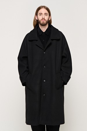 CB OVERSIZE BALMACAAN WOOL COAT (BLACK)