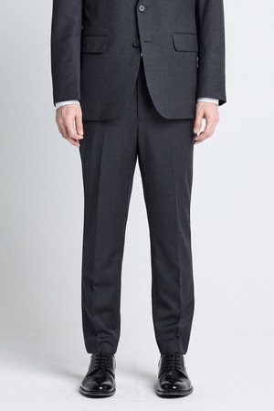 클래식핏 트윌 수트팬츠 (그레이)