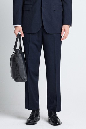 인디고 컴포트핏 수트팬츠 (네이비)