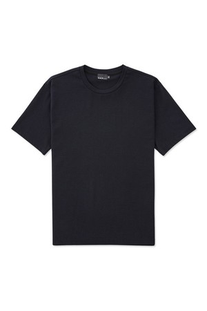 Supima 코튼 라운드넥_네이비 (세미오버핏)