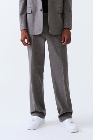 와이드핏 스몰패턴 팬츠 (베이지)