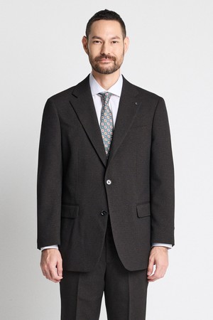 투톤 컴포트 수트 자켓_브라운 (컴포트핏)