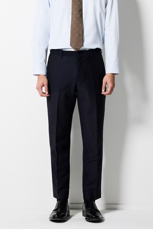 ITALY MARLANE 울 사방스판 포멀 팬츠_네이비 (클래식핏)