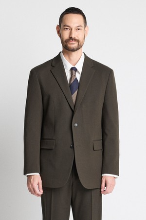 캐시미어터치 셋업 자켓_ 카키 (릴렉스핏)