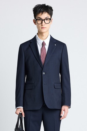 Tech-Poly 사방스판 에센셜 수트 자켓_인디고 (슬림핏)