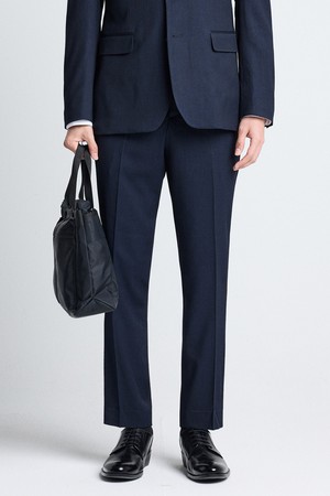 Tech-Poly 사방스판 에센셜 수트 팬츠_네이비 (슬림핏)