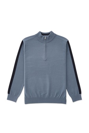 [DIEMS by STCO] 골프 스타일 하프 집업 니트 (블루)