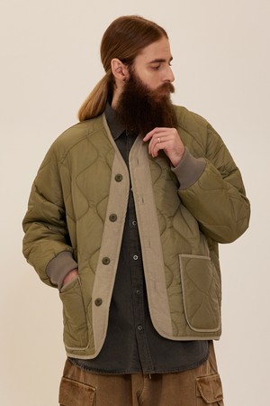 CB BIG POCKER QUILTING JACKET  (KHAKI)