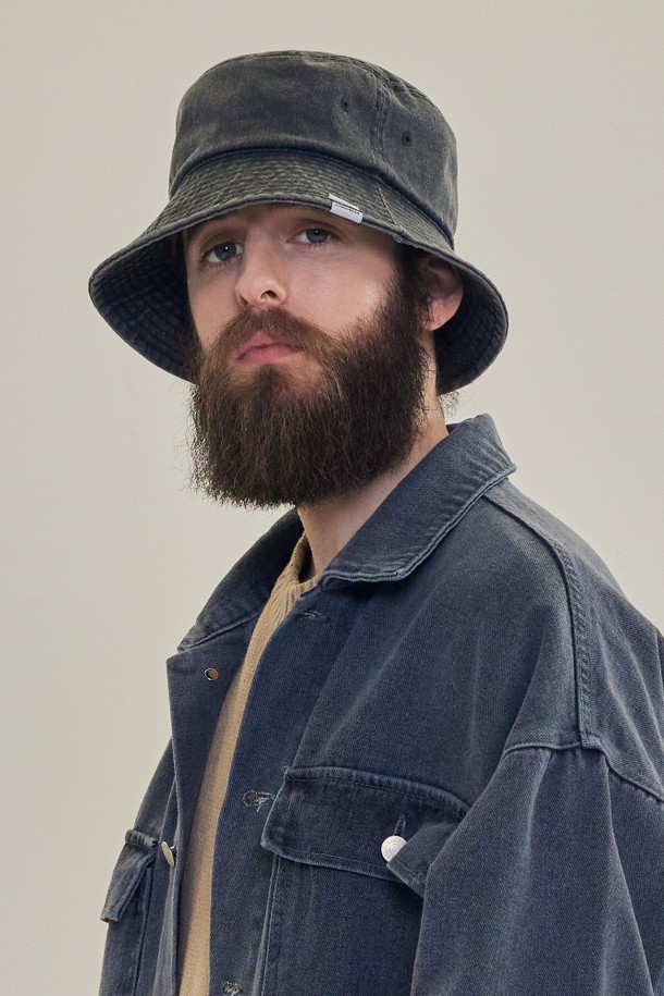 CARGOBROS - 모자 - CB WASHED BUCKET HAT (CHARCHOL)