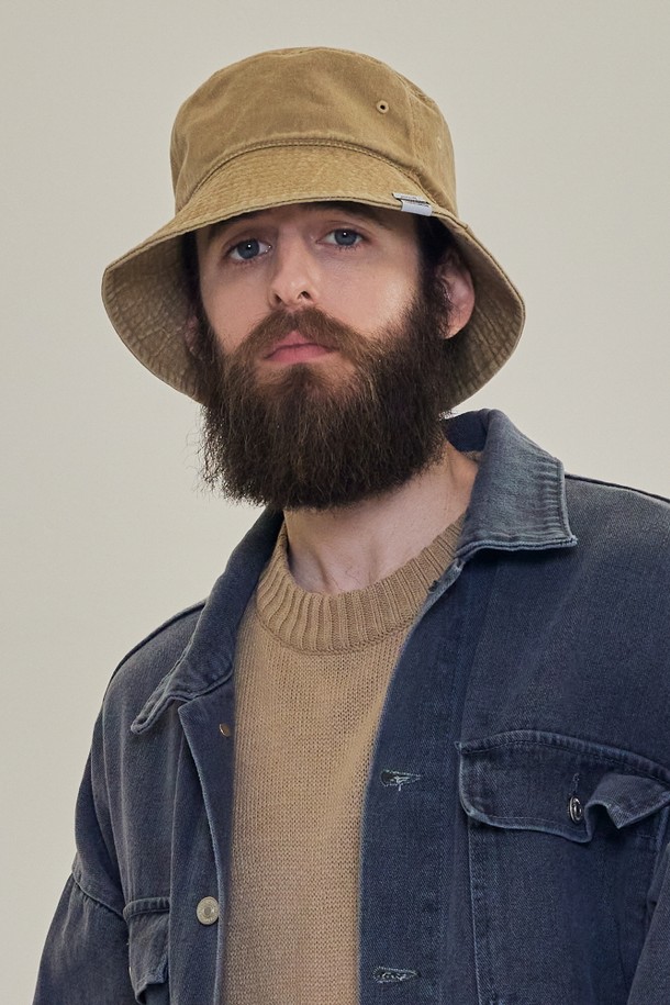 CARGOBROS - 모자 - CB WASHED BUCKET HAT (BEIGE)