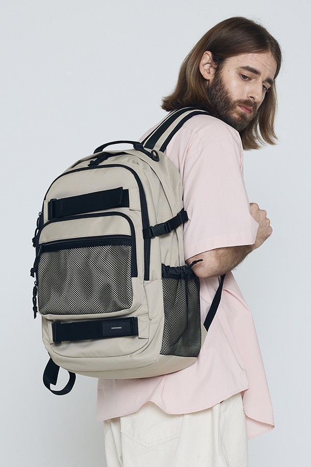 CARGOBROS - 백팩 - CB DOUBLE STRAP POCKET BACKPACK (BEIGE)