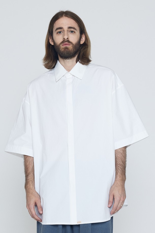 CARGOBROS - 반팔셔츠 - CB BIO OVER SHORT SLEEVE SHIRT (WHITE)