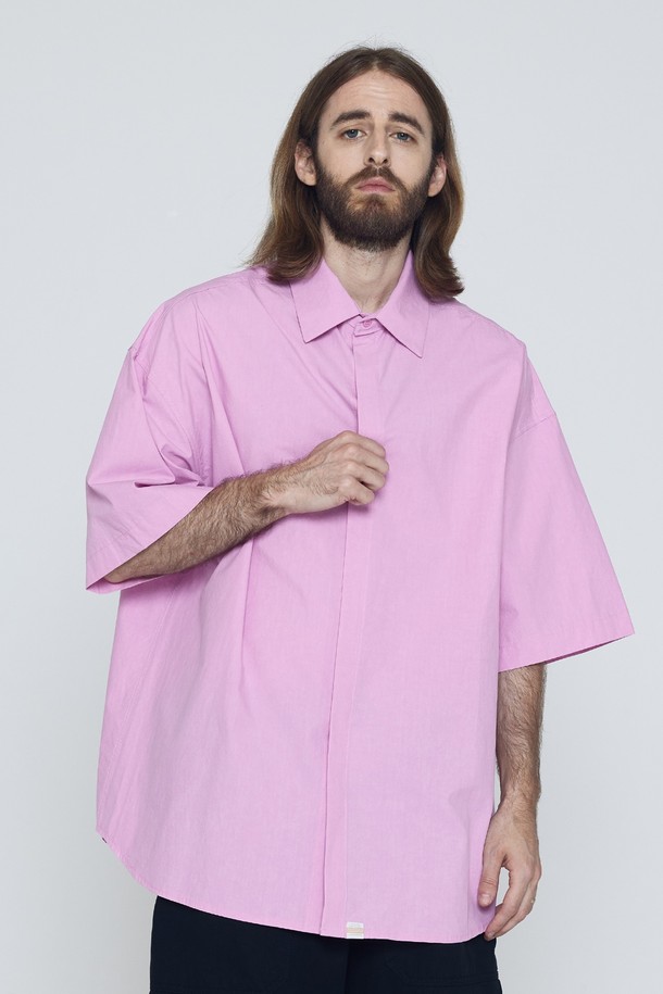 CARGOBROS - 반팔셔츠 - CB BIO OVER SHORT SLEEVE SHIRT (PINK)