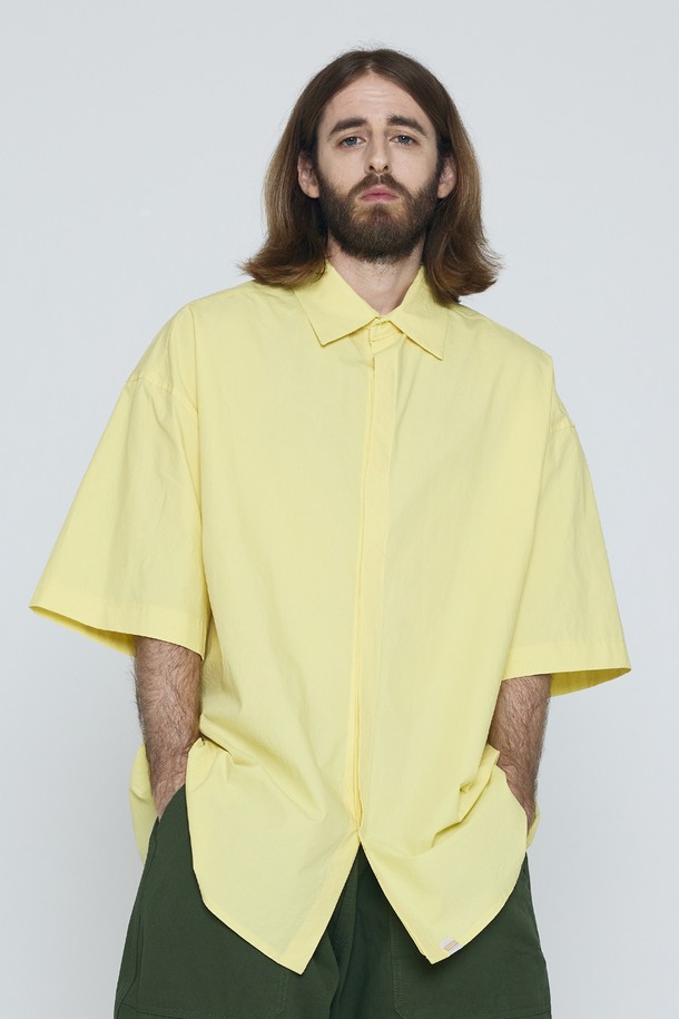 CARGOBROS - 반팔셔츠 - CB BIO OVER SHORT SLEEVE SHIRT (YELLOW)