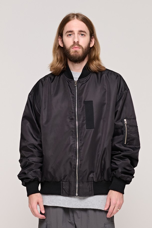 CARGOBROS - 블루종/점퍼 - CB OVER MA-1 JACKET (BLACK)