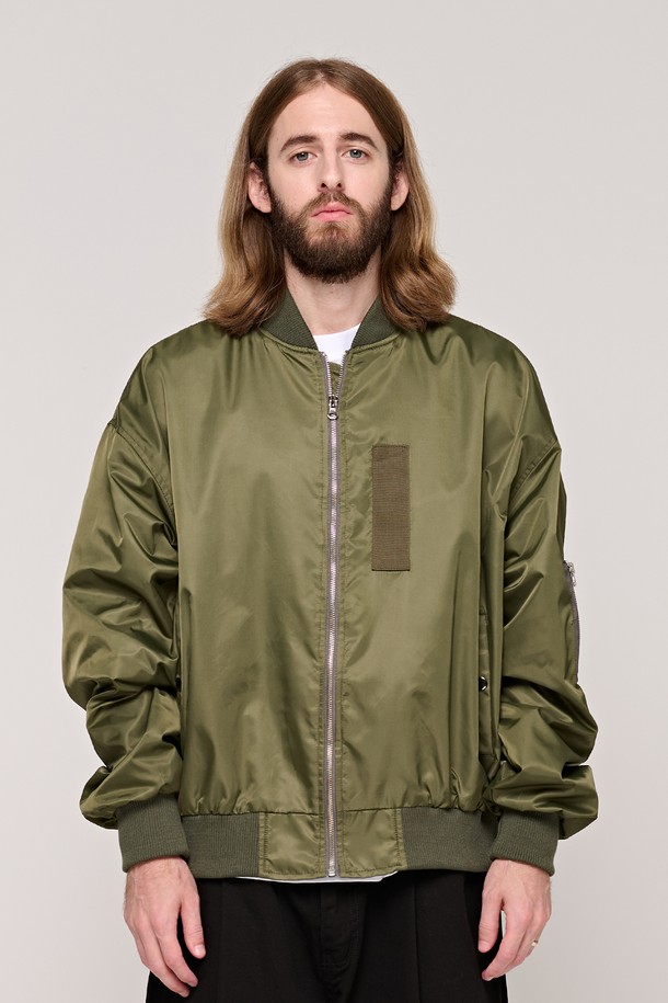 CARGOBROS - 블루종/점퍼 - CB OVER MA-1 JACKET (KHAKI)