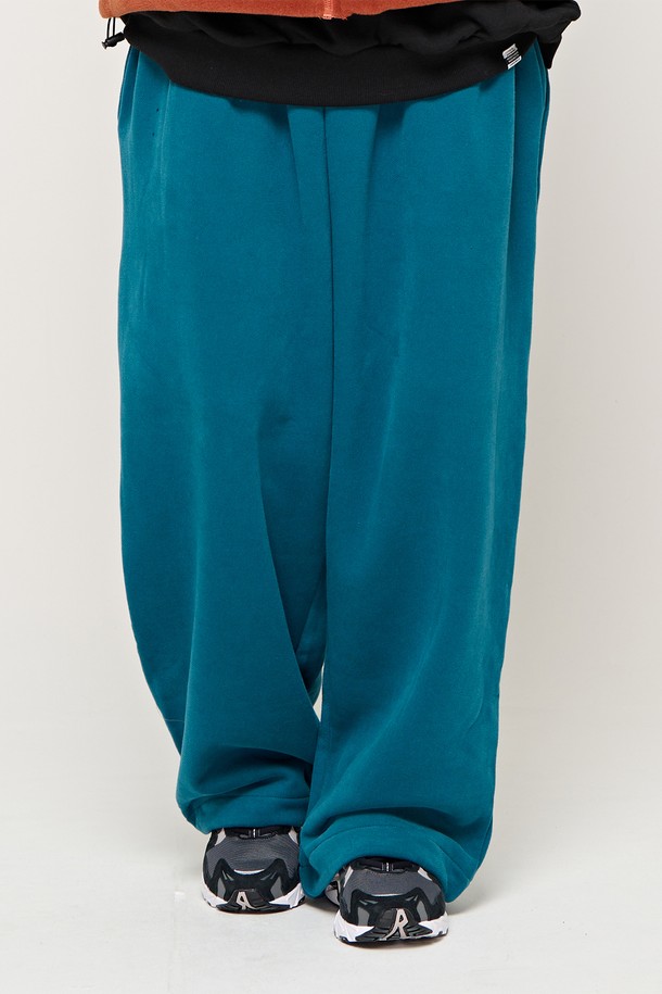 CARGOBROS - 캐주얼팬츠 - CB ESSENTIAL WIDE PANTS (TEAL BLUE)