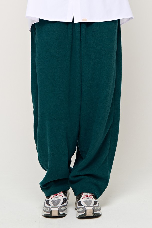 CARGOBROS - 캐주얼팬츠 - CB FLEECE WIDE PANTS (GREEN)