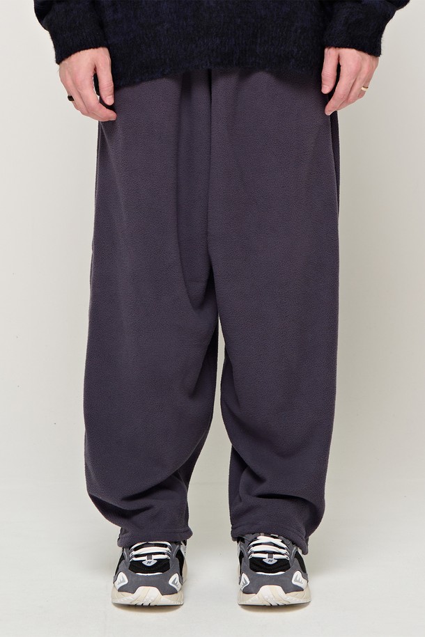 CARGOBROS - 캐주얼팬츠 - CB FLEECE WIDE PANTS (CHARCHOL)