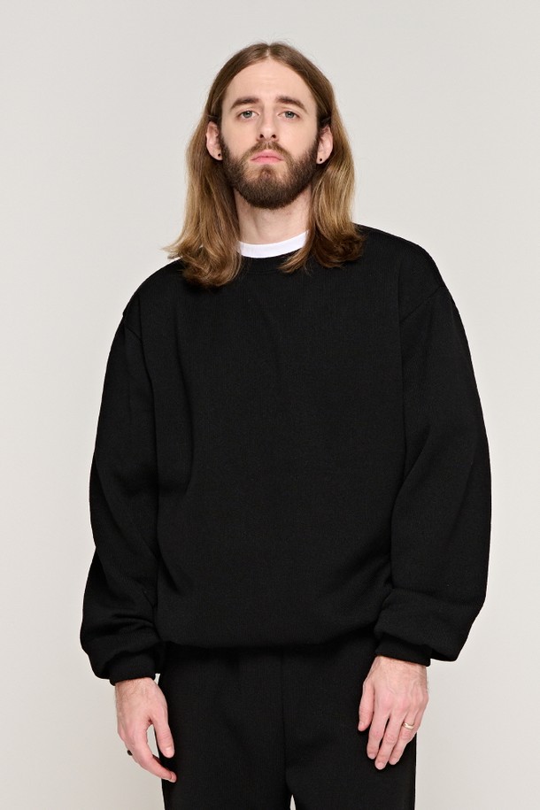 CARGOBROS - 스웨트셔츠 - CB NEW SIGNATURE CREWNECK (BLACK)