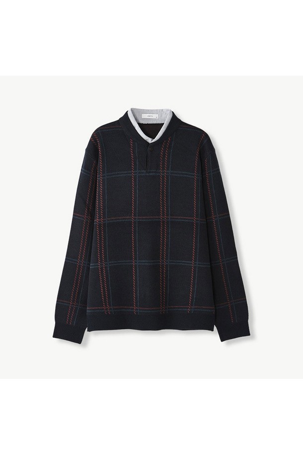 네이비 컬러의 셔츠 레이어드 헨리넥 니트입니다. 클래식 핏으로 제작되어 출근룩이나 비즈니스 캐주얼에 적합하며, 가을과 겨울에 따뜻하게 착용할 수 있습니다. 헨리넥 디자인과 셔츠 레이어드 디테일이 돋보이며, 체크 패턴이 은은한 포인트를 더합니다. 긴 소매 기장으로 편안함과 스타일을 모두 갖춘 미니멀하고 클래식한 디자인입니다.
