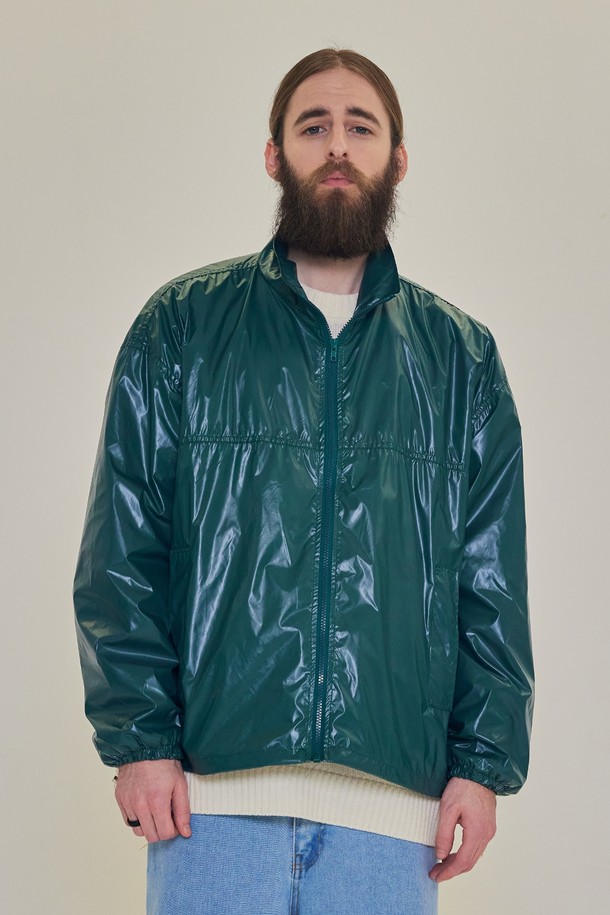 CARGOBROS - 블루종/점퍼 - CB GLOSSY STRING ANORAK (GREEN)