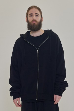 CB SWEAT HOOD ZIP UP (BLACK)