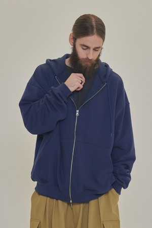 CB SWEAT HOOD ZIP UP (NAVY)