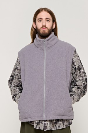 CB BASIC FLEECE VEST (GRAY)