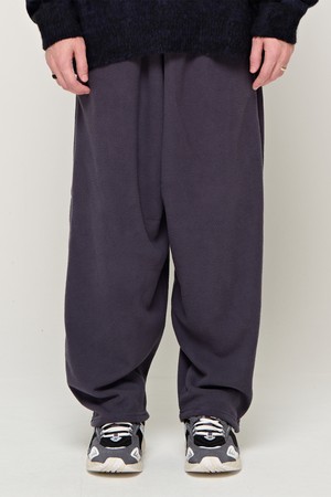 CB FLEECE WIDE PANTS (CHARCHOL)