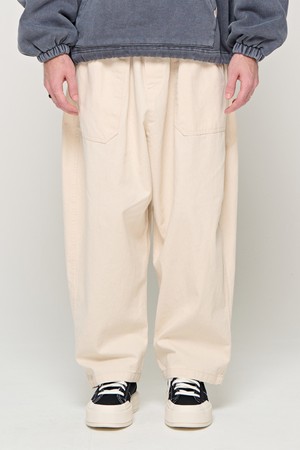 CB COTTON FATIGUE BANDING PANTS (IVORY)