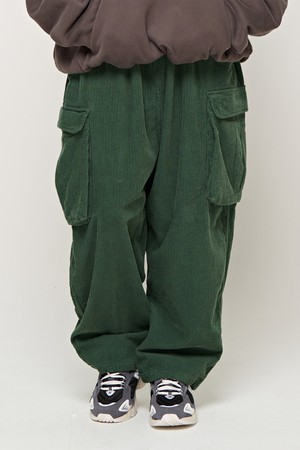 CB CORDUROY BANDING CARGO PANTS (GREEN)