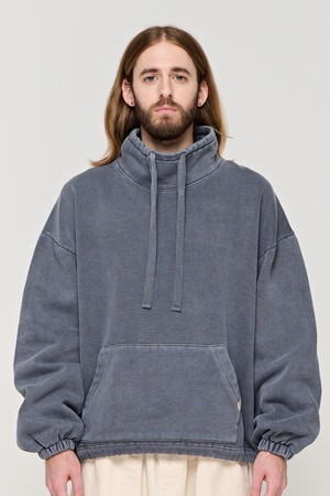 CB OVER NECK PIGMENT SWEATSHIRT (NAVY)