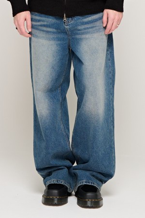 CB WASHING BRUSH DENIM PANTS (BLUE)