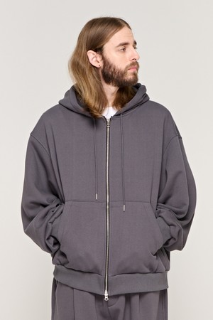 CB 2WAY NAPPING HOOD ZIP UP (CHARCHOL)