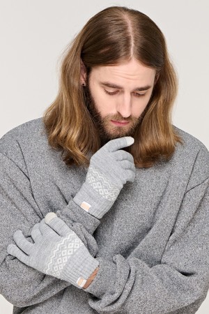 CB BASIC WOOL GLOVES (GRAY)