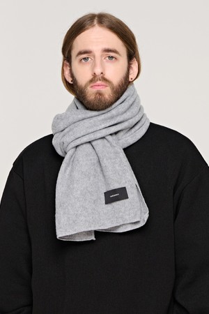 CB STANDARD SHORT KNIT MUFFLER (GRAY)