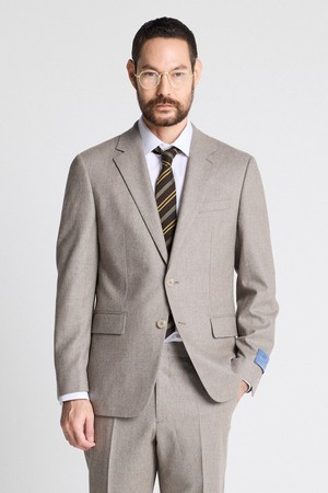 [BLACK LABEL] W100 플란넬 수트자켓 베이지 (클래식)