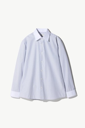 클래식 투버튼 카라 셔츠_네이비 (클래식핏)