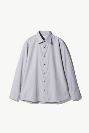 클래식 투버튼 카라 셔츠_그레이 (클래식핏)