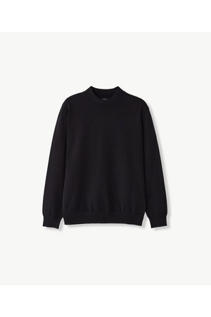 찰떡 모크넥 니트 (블랙)