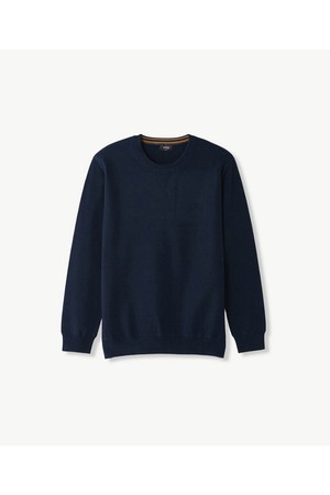 찰떡 자수 니투맨 니트 (베이직핏) (블루)