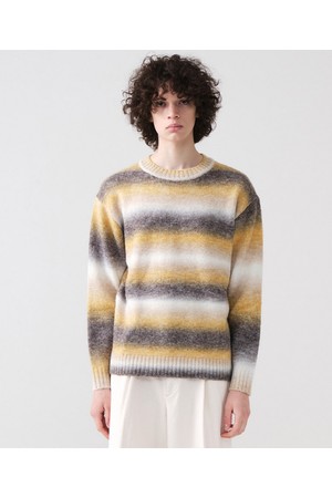 솜사탕 울 혼방 그라데이션 니트 (옐로우)