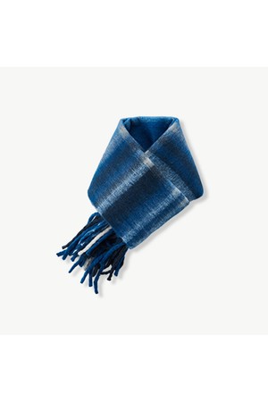 빅 볼드 체크 머플러 (블루)