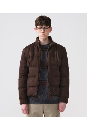 스웨이드 Duck-down 점퍼_브라운 (클래식핏)