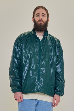 CB GLOSSY STRING ANORAK (GREEN)