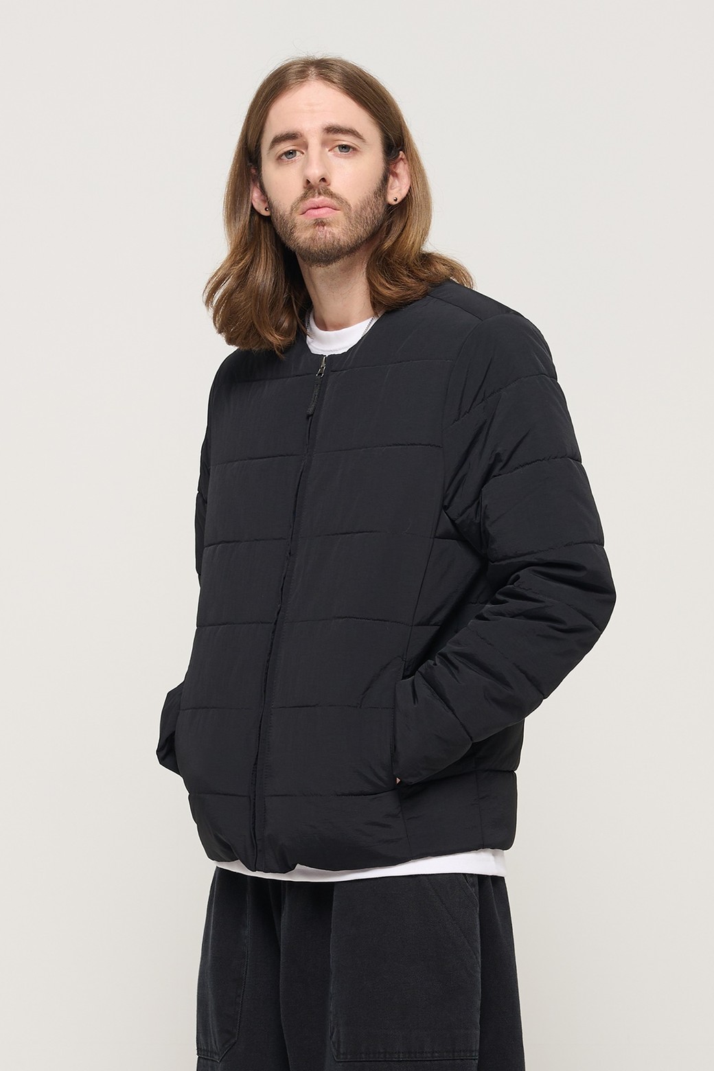CARGOBROS - 블루종/점퍼 - COMFORT NECK LIGHT DAILY RANGER PADDING JACKET (BLACK)